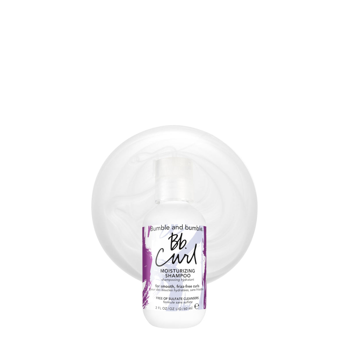 White Smoke Bumble and bumble. Curl Moisturizing Shampoo | Gently Cleanses Coils, Curls, Waves | Anti Frizz | Sulfate Cleanser Free | With Jojoba, Avocado + Coconut Oil | Pump Sold Separately, 33.8 Fl Oz