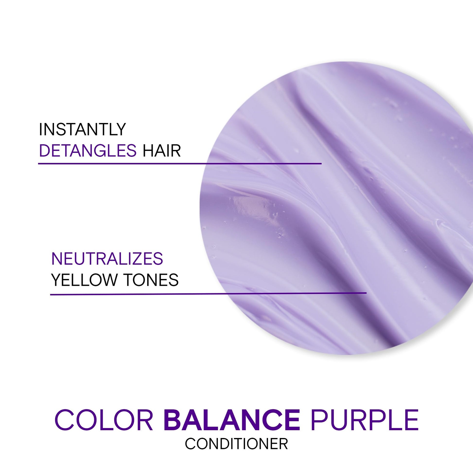 White Smoke Joico Color Balance Purple Conditioner | For Cool Blonde, Gray Hair | Eliminate Brassy Yellow Tones | Boost Color Vibrancy & Shine | UV Protection | With Rosehip Oil & Green Tea Extract | 33.8 Fl Oz