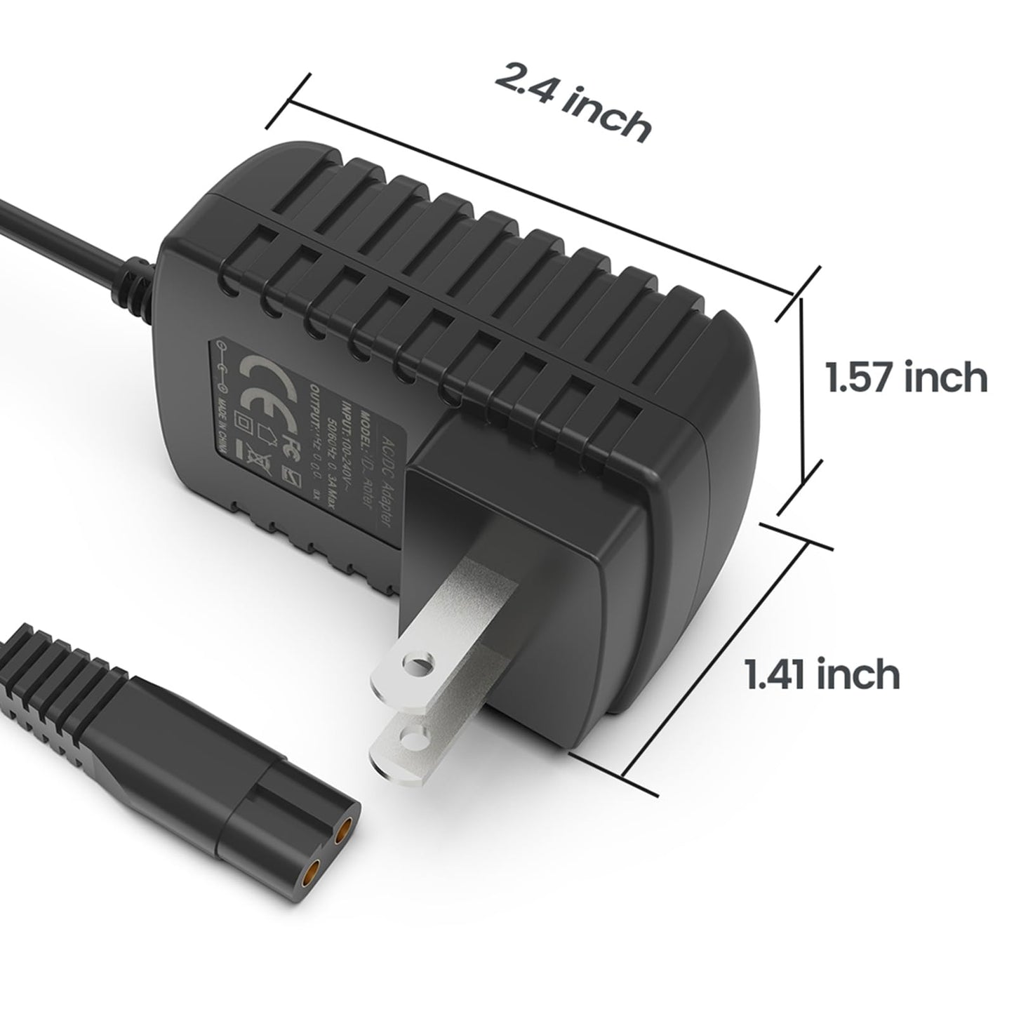 White Smoke Replacement for Andis 73000 Envy Li Cordless Clipper Charger Compatible with Andis 73102 73105 73106 73005 73010 73045 73060 73095 77511 73500 73035 Hair Trimmer Charging Cord Adapter
