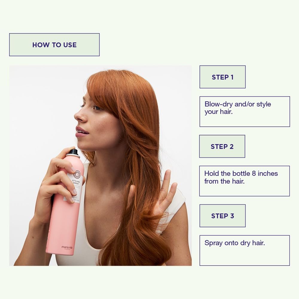White Smoke Maria Nila Styling Spray, Hold 2/5, Adds Shine & Reduces frizz, Antioxidant Preserves Hair Color, 100% Vegan & Sulfate/Paraben free, 3.4 Fl Oz