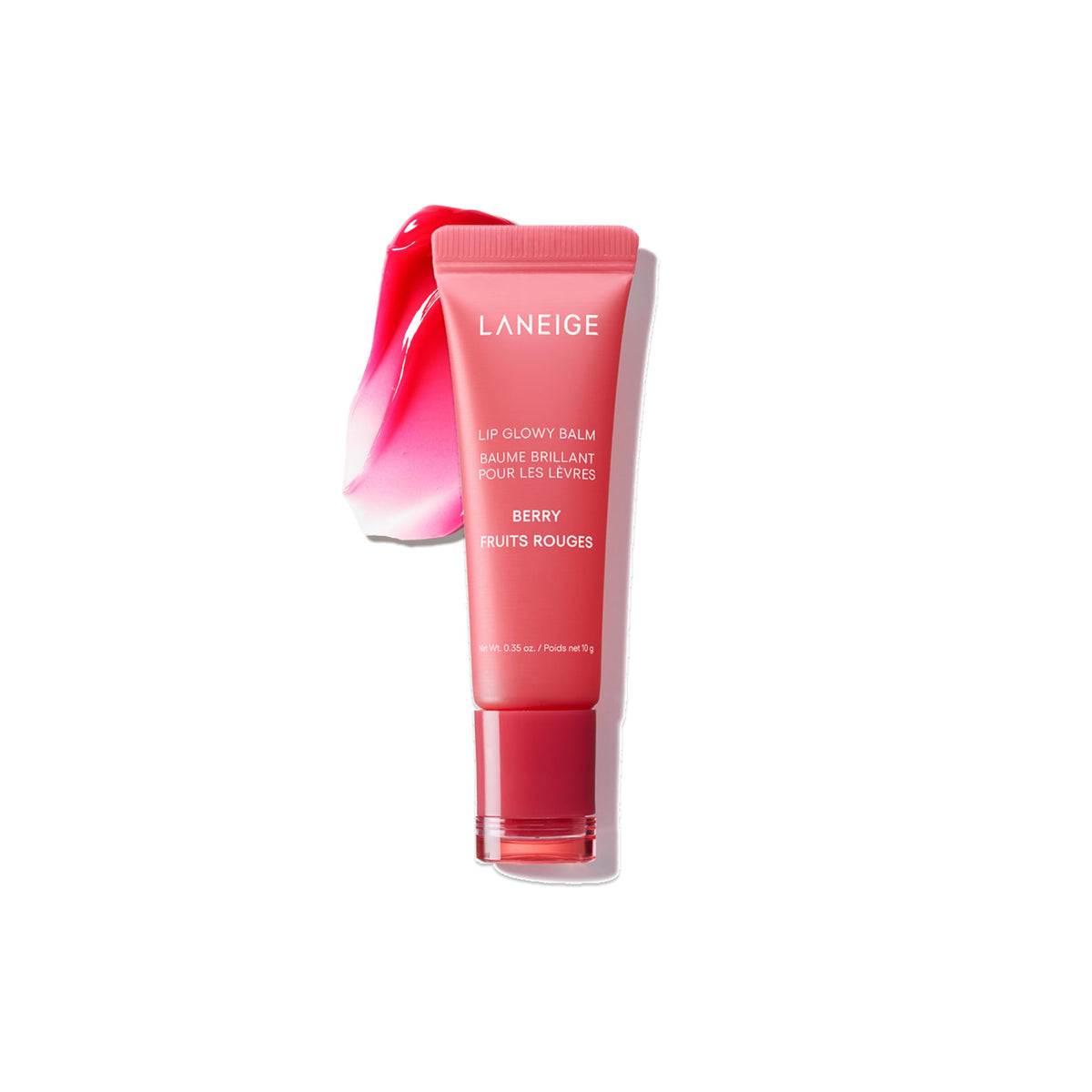 White Smoke LANEIGE Lip Glowy Balm: Sheer Tinted Lip Treatment Balm Tube
