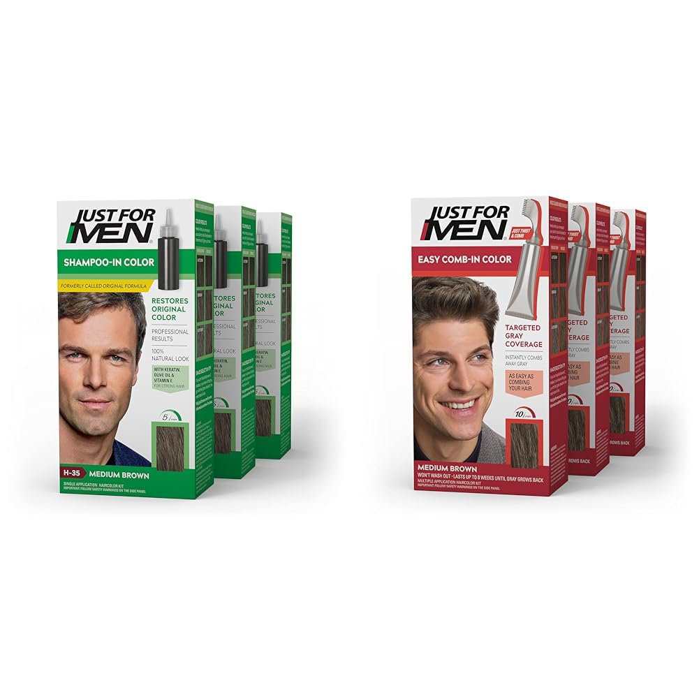 White Smoke Just For Men Shampoo-In Color