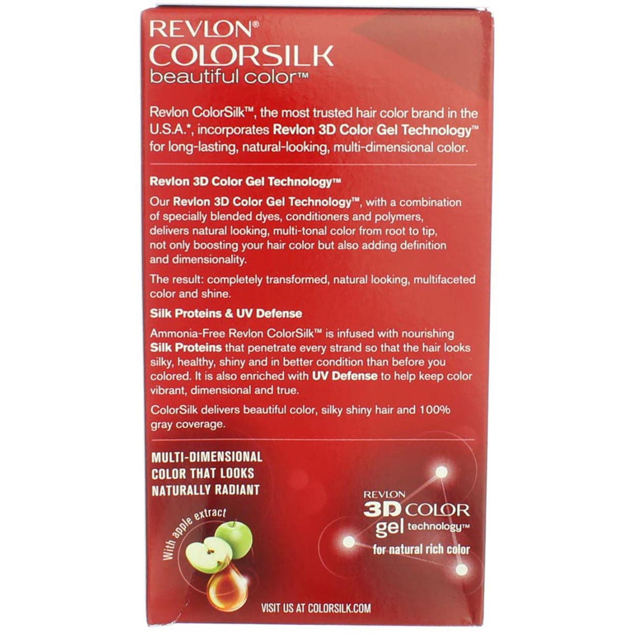 Maroon Revlon ColorSilk Beautiful Color 41 Medium Brown 1 ea (Pack of 3)