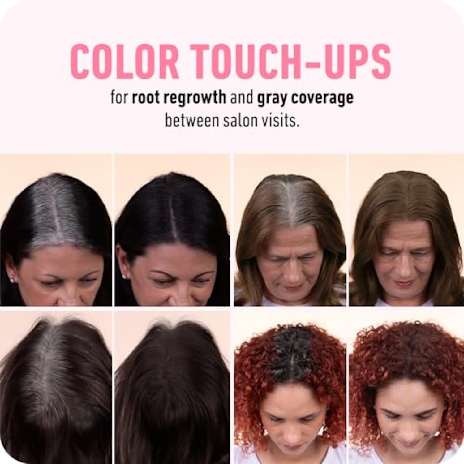 White Smoke BOLDIFY Hairline Powder - Water-Resistant Root Touch Up Hair Color for Gray Coverage - 24-Hour Stain-Proof, Mess-Free Hair Powder for Thinning Hair - Ash Brown