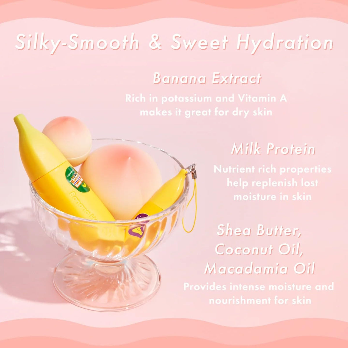 Misty Rose TONYMOLY Magic Fruit Hand Lotion, Nourishing & Moisturizing Hand Cream for Dry Cracked Hands, Soothes & Softens Skin