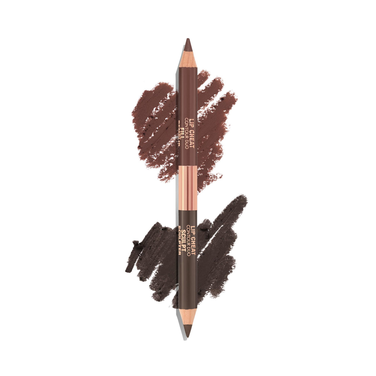 White Smoke Charlotte Tilbury Lip Cheat Contour Duo - Dual-Sided Lip Liner Pencil
