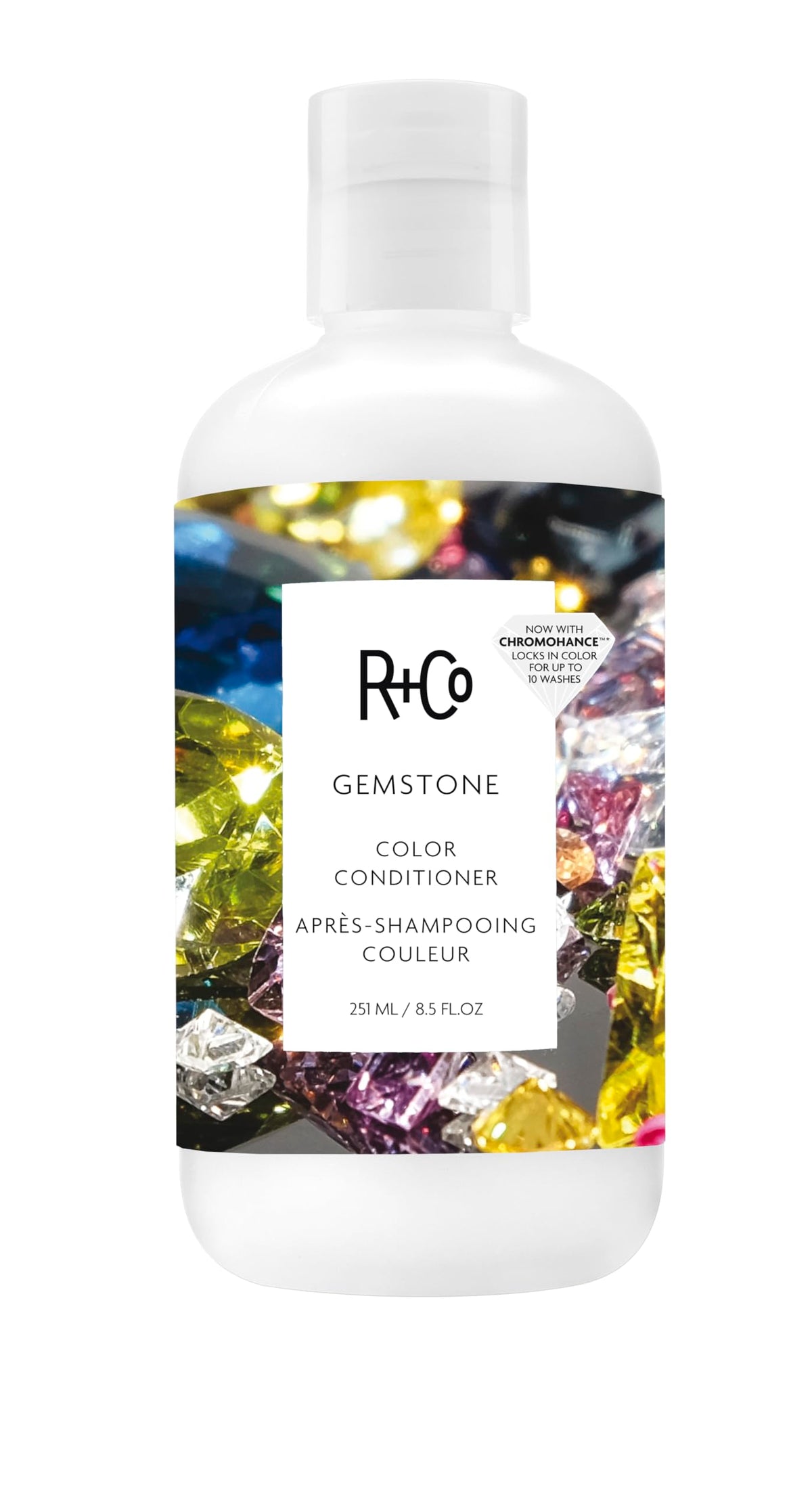 White Smoke R+Co GEMSTONE Color Conditioner, Cream, 8.5 Fl Oz