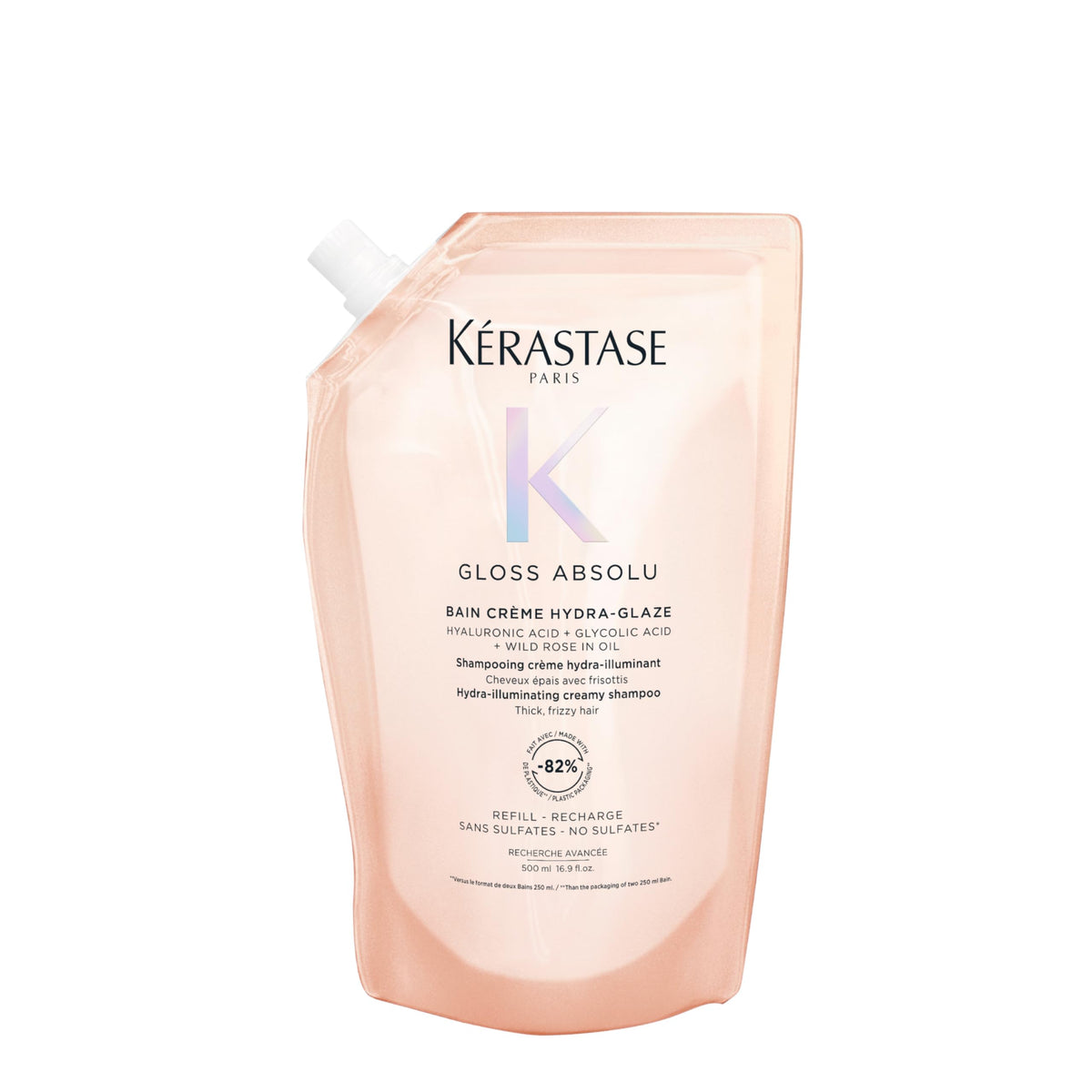 Antique White Kerastase Gloss Absolu Bain Creme Shampoo Refill – Anti-Frizz, 16.9 Fl Oz