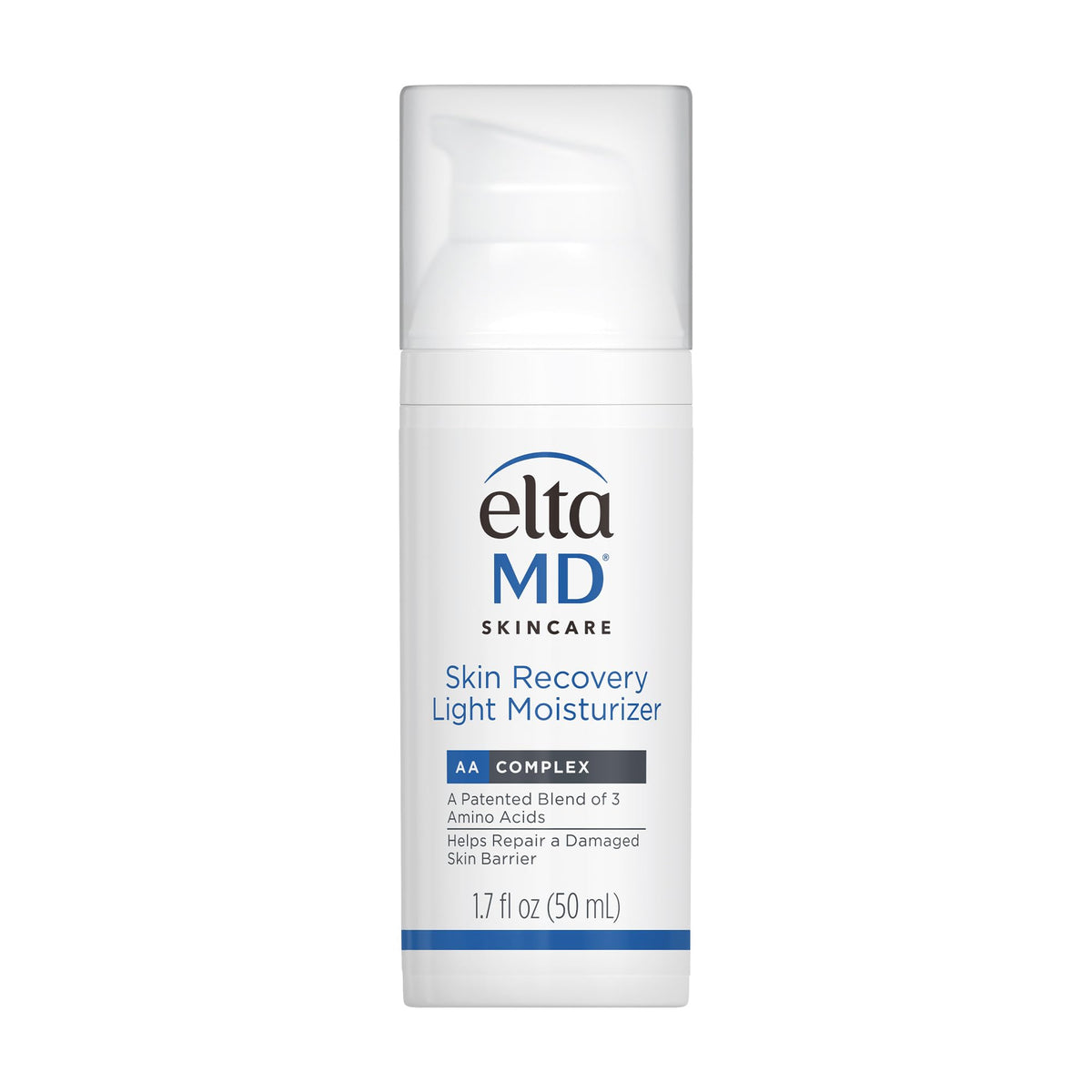 Lavender EltaMD Skin Recovery Light Face Moisturizer for Dry Skin, Oil Free, 1.7 oz