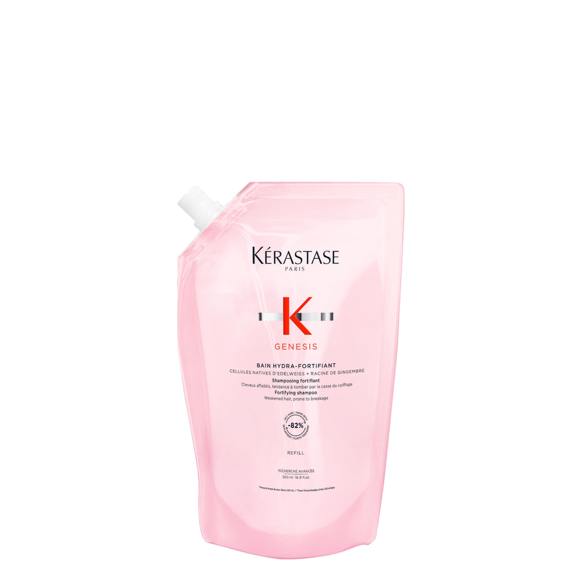 Misty Rose Kerastase Genesis Hydra-Fortifiant Shampoo Refill – Weak Hair, 16.9 Fl Oz