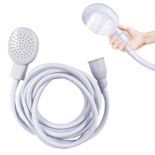 White Smoke CaoXiong 13.12ft/4m Sink Spray Hose, Portable Shampoo Sprayer, Handheld Sink Spray Shower Head Spray Hose for Bathing Baby, Pets, Washing Hair, Rinsing Vegetables, Utility Sink