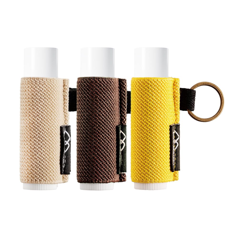White Smoke WK IEASON Lip Balm Holder Keychain for LANEIGE, Summer Fridays, Small Christmas Gifts Stocking Stuffers for Teen Girls, Lip Gloss Holder Compatible With Chapstick, Burt's Bees Elastic Lipstick Holder