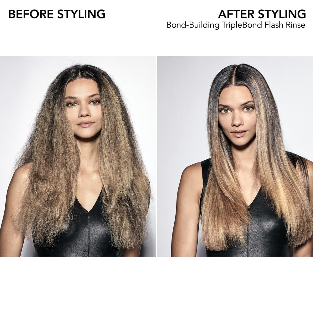 White Smoke Bumble and bumble. Bond-Building TripleBond Flash Rinse For Damaged Hair | Strengthens and Adds 2x Shine | For Damaged Fine to Medium Curly, Wavy, Straight Hair Types