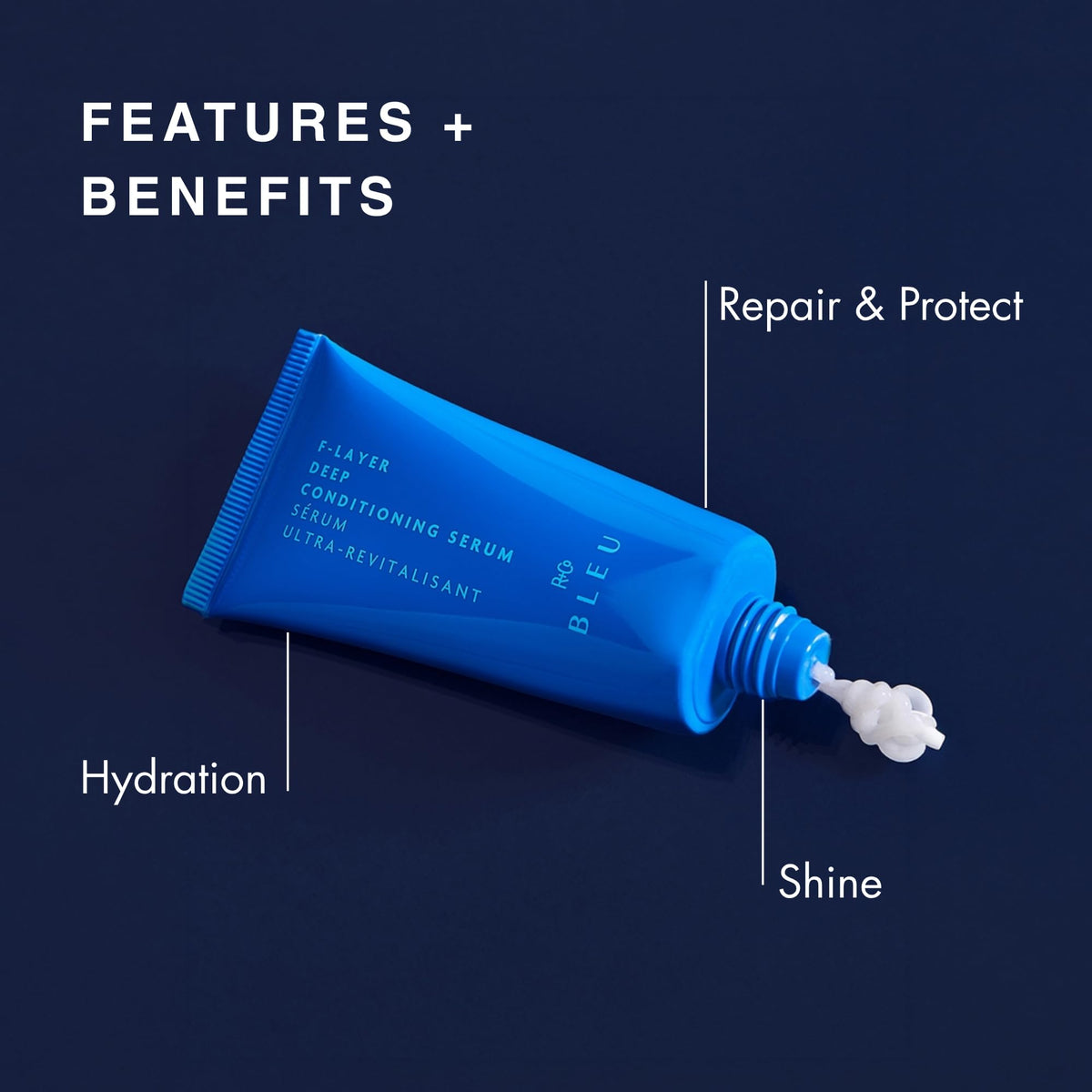 Midnight Blue R+Co BLEU F-LAYER Deep Conditioning Serum Mini 2 Pack