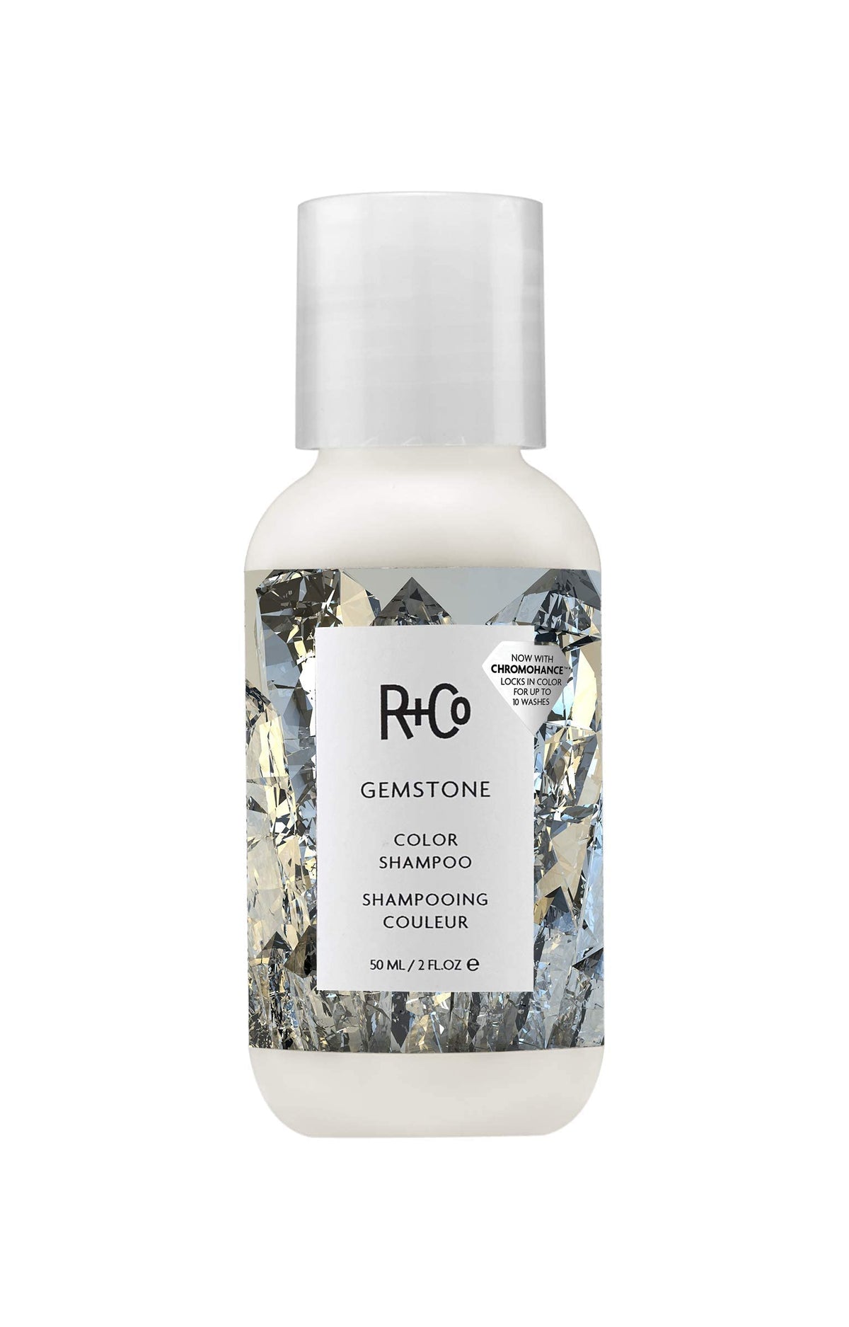 Light Gray R+Co GEMSTONE Color Shampoo, 2 Oz