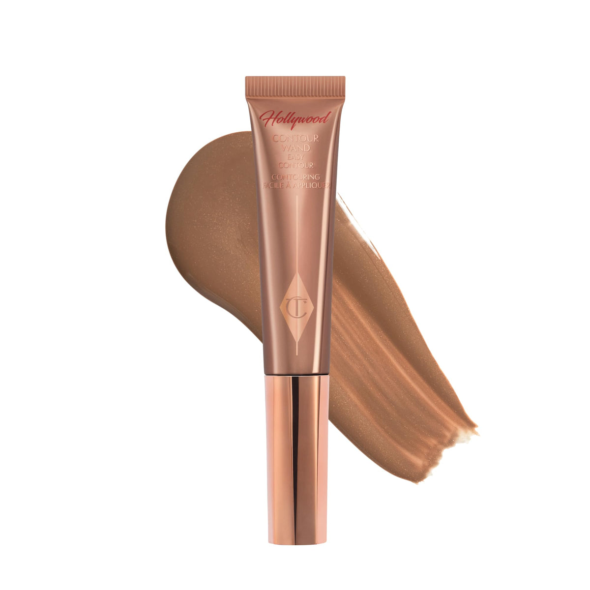 White Smoke Charlotte Tilbury Hollywood Liquid Contour Wand - Easy-to-Use Contour Stick & Liquid Bronzer for Sculpting & Shaping - Leaves a Natural-Looking Sculpted Finish