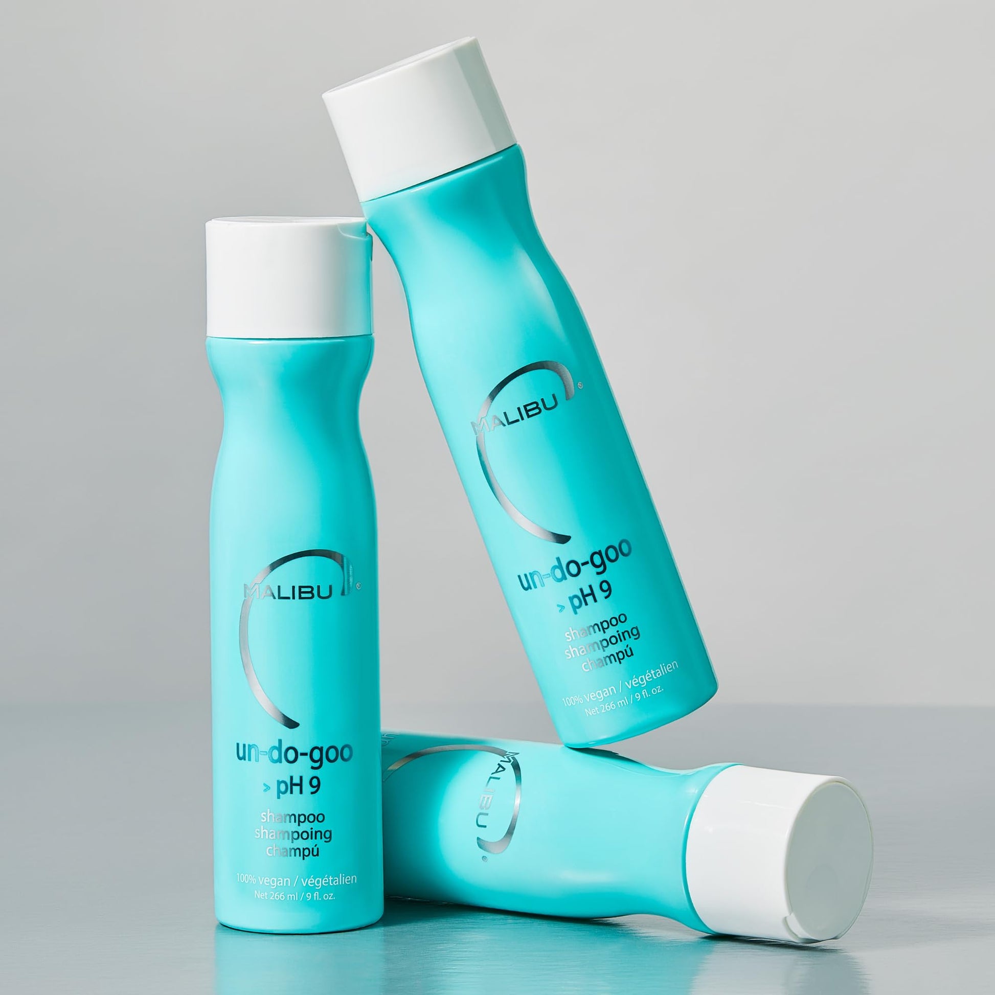 Gray Malibu C Un-Do-Goo Clarifying Shampoo - Removes Product Build Up and Resins from Hair - Shine Restoring, Sulfate-Free Cleanser (9 oz)