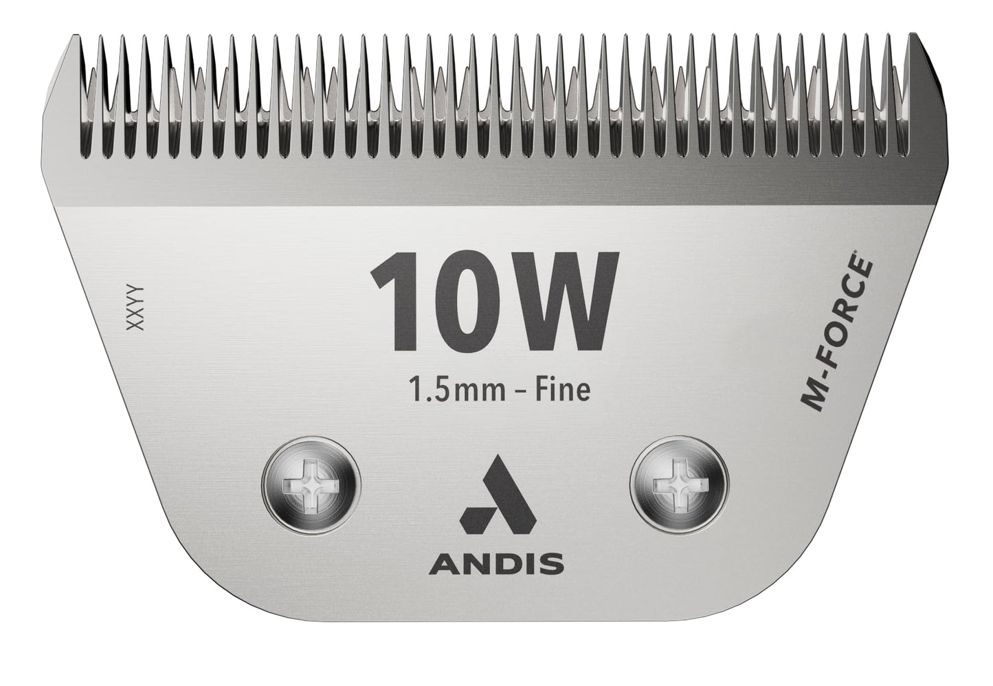 Gray Andis 563653 10W ultraEDGE M-Force Replacement Wide Blade, Professional Groomers, Magnetic Blade Tension, Dog and Pet Grooming, Steel