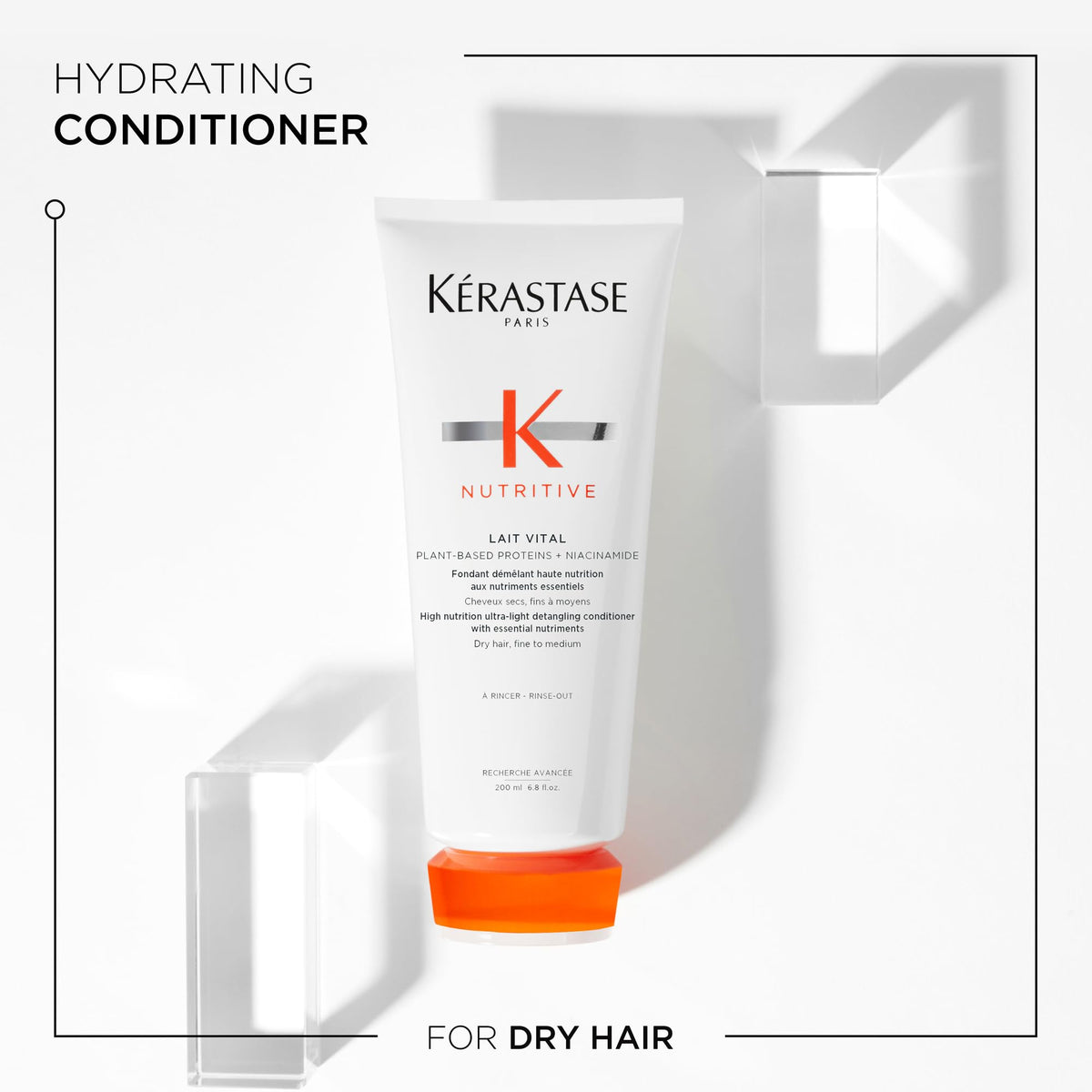 White Smoke Kerastase Nutritive Lait Vital Conditioner – Fine to Medium Dry Hair