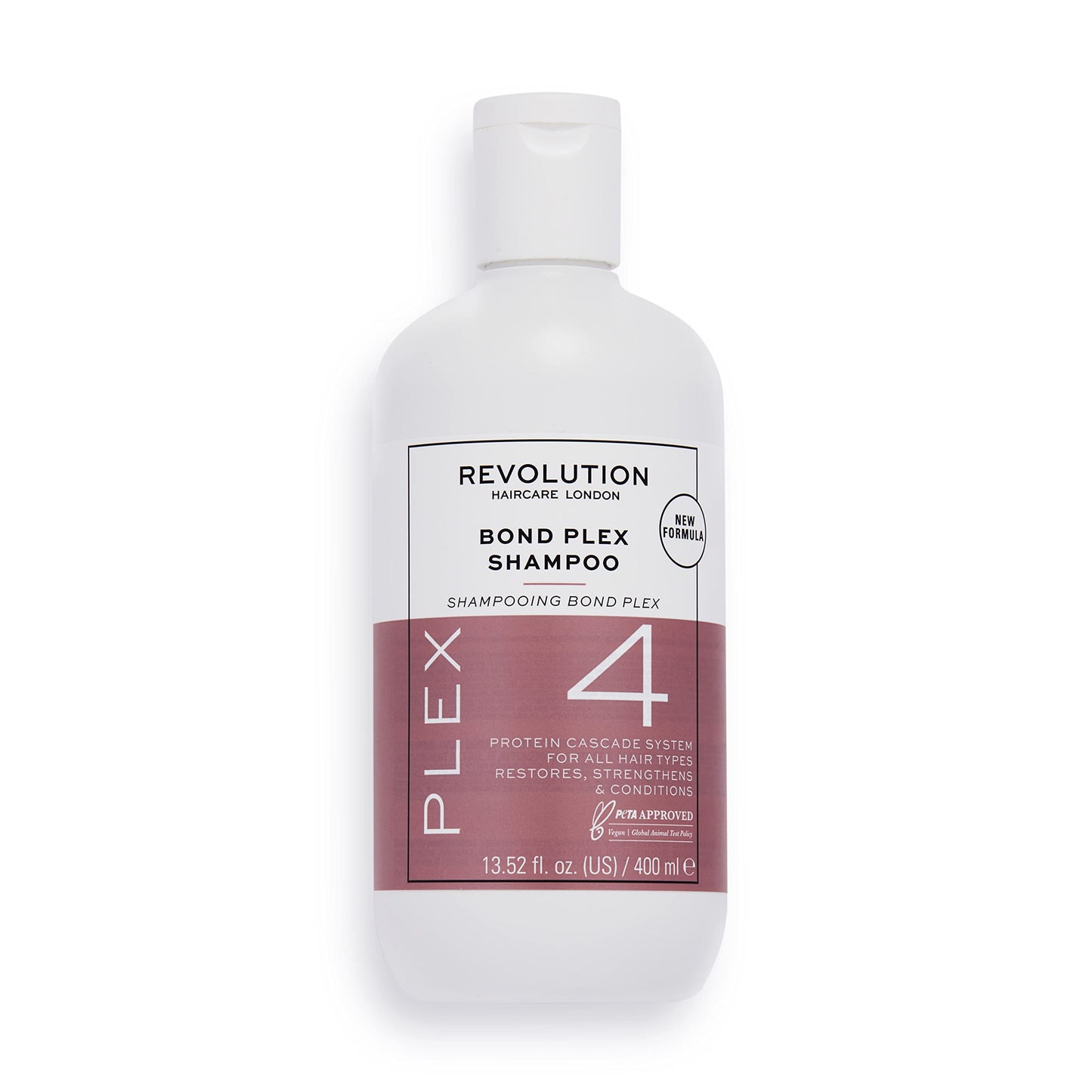 Light Gray Revolution Haircare London, Plex 4 Bond Plex, Shampoo, 400ml
