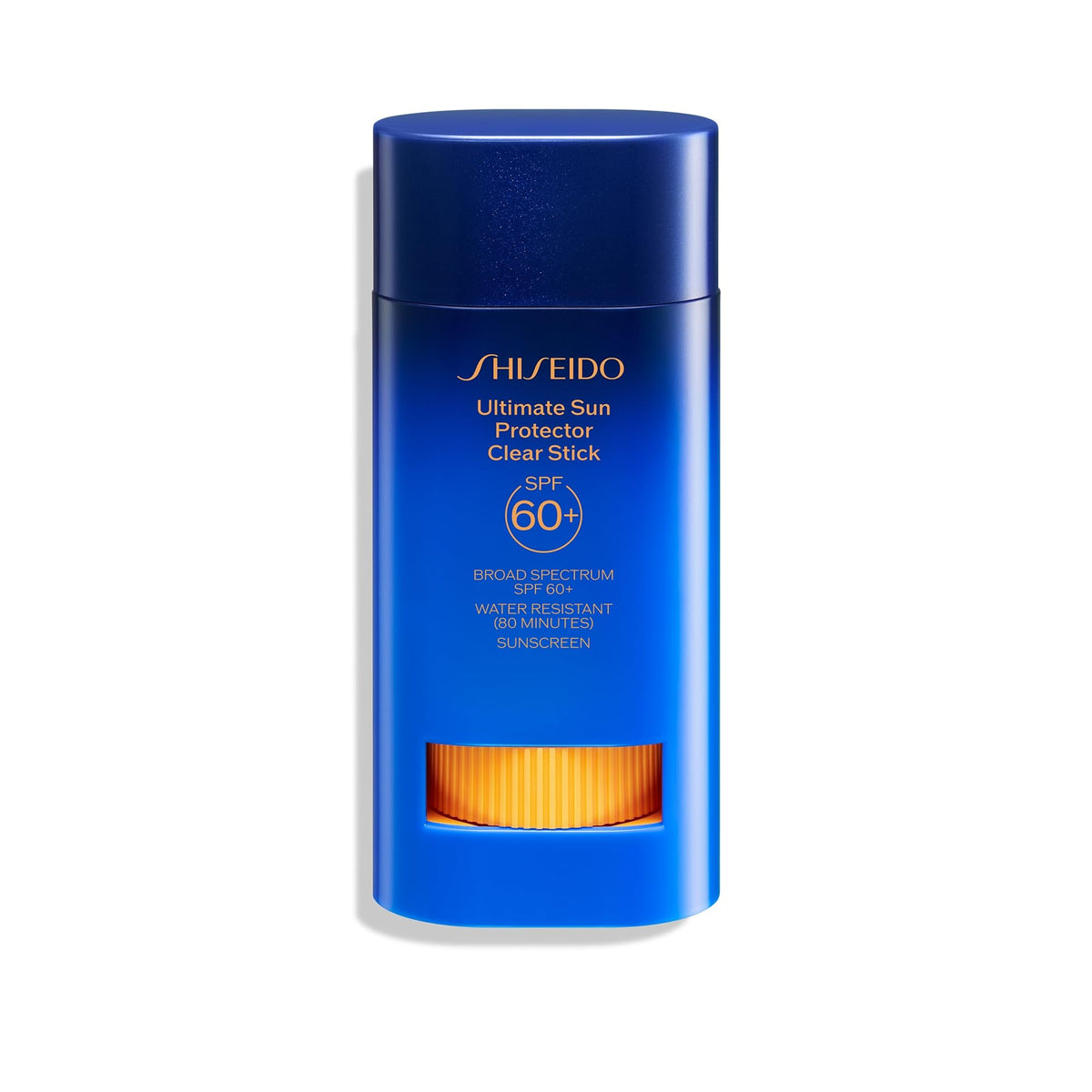 Midnight Blue Shiseido Clear Sunscreen Stick - Invisible Broad-Spectrum Face Sunscreen - Wear Under & Over Makeup - Lightweight Formula - All Skin Types