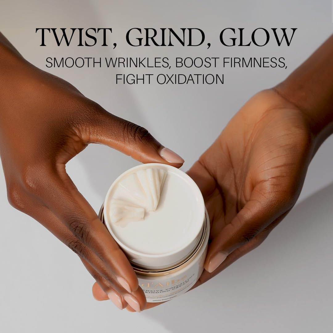 Dark Gray d'alba Piedmont Italian White Truffle Intensive Grinding Cream, Volufiline 50,000ppm, elasticity care and nourishment, Korean Skin Care
