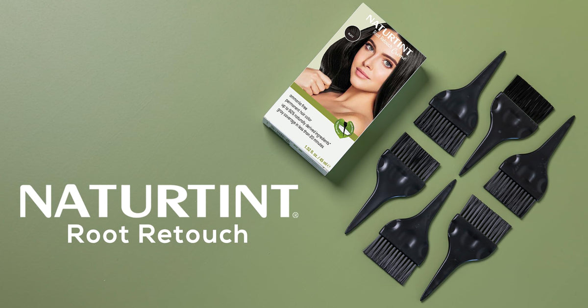 Slate Gray Naturtint Black Root Retouch Crème Permanent Hair Color - Ammonia Free, Conceal Grays, No Artificial Scent, 1.52 Fl Oz