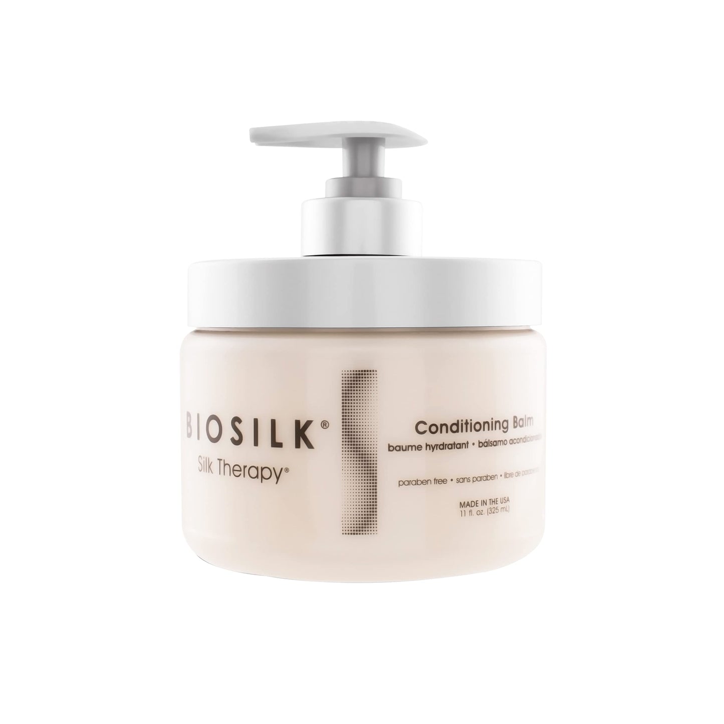 White Smoke BioSilk Silk Therapy Conditioning Balm, Restores Shine & Smoothness, Deep Conditioning Treatment, Sulfate, Paraben & Cruelty-Free, 11 Oz