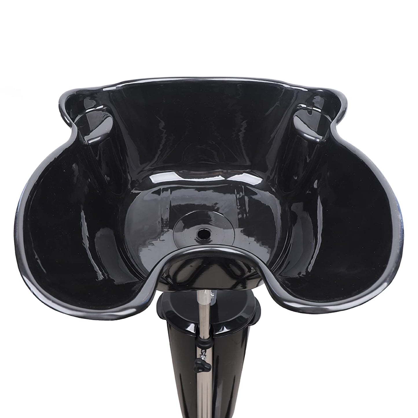 White Smoke Electric Portable Shampoo Bowl, Portable Salon Sink for Washing Hair Height-Adjustable Hair Washing Sink Shampoo Basin with Electric Pump (US Stock)