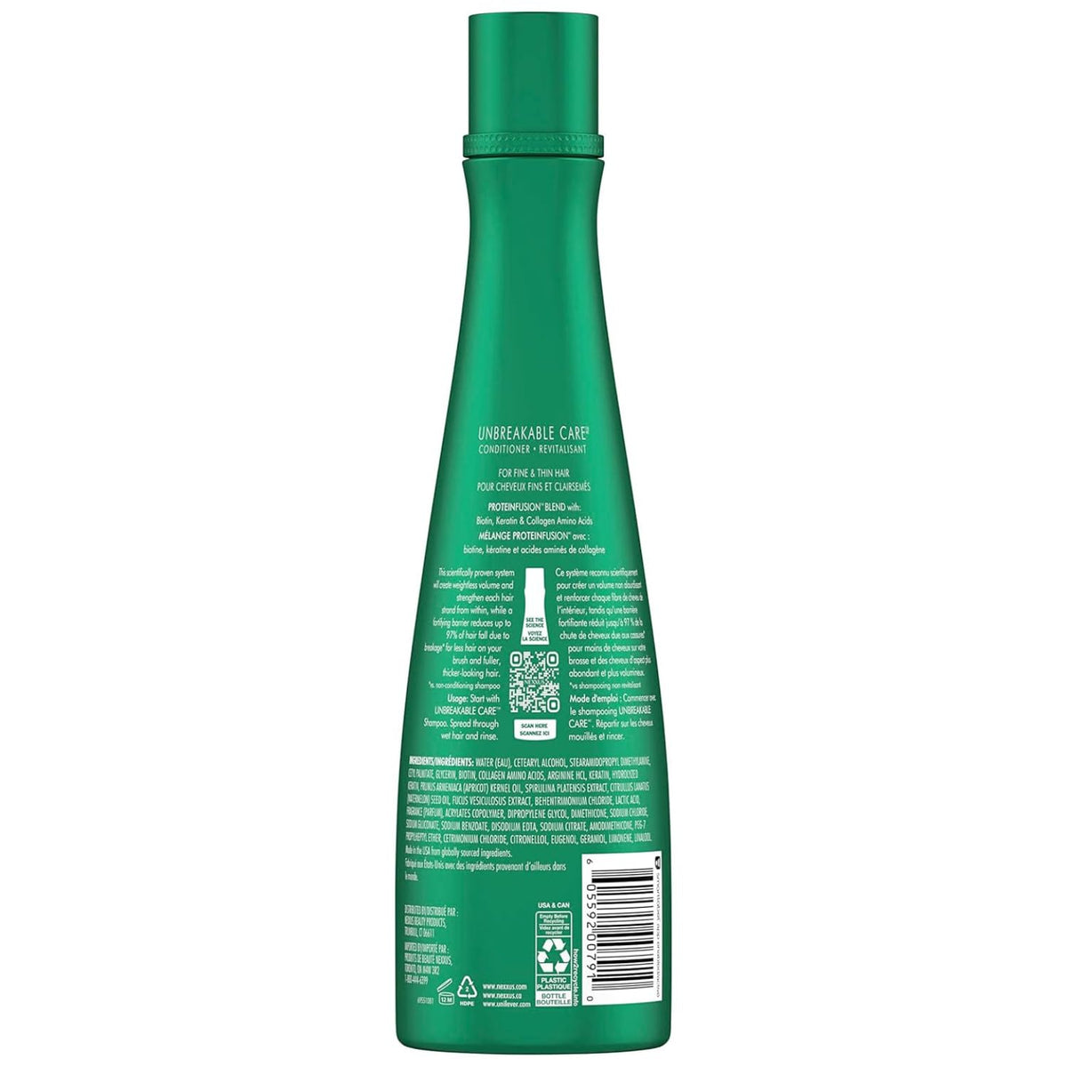 White Smoke Nexxus Unbreakable Care Thickening Conditioner with Keratin, Collagen, Biotin for Fine and Thin Hair 13.5 oz (Pack of 2)