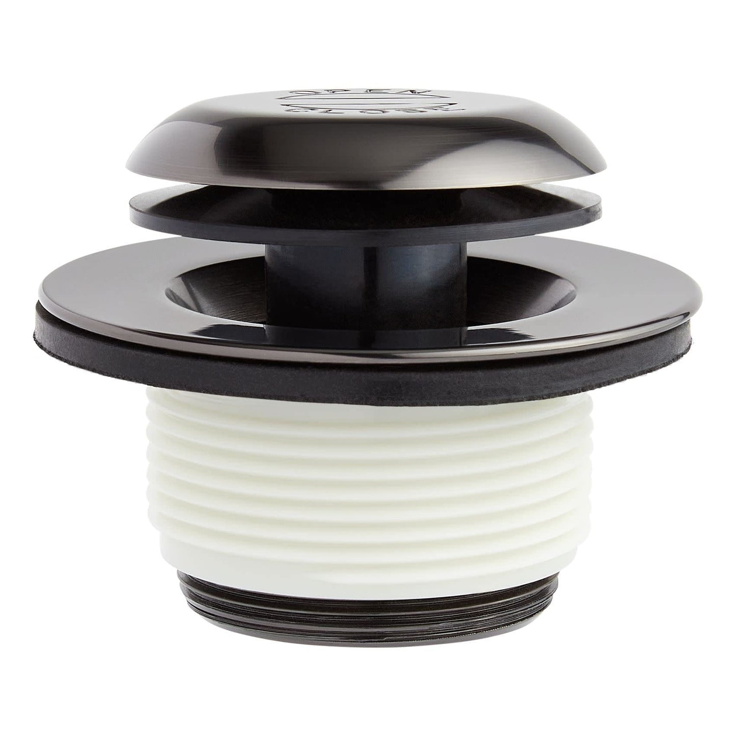 White Smoke Signature Hardware 446708 Pop-Up Drain with Overflow Cover for Alcove Tub