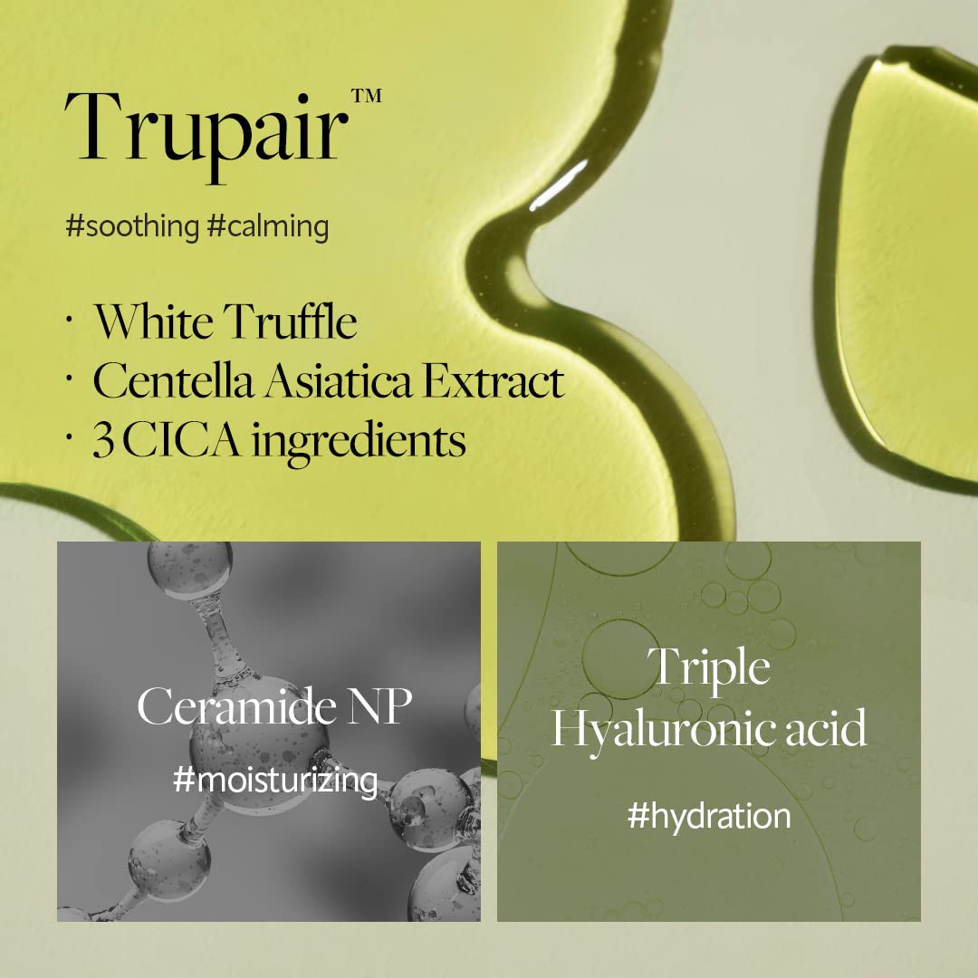 Dark Khaki d'alba Piedmont Italian White Truffle Mild Skin Balancing Vegan Cream, Hydrating and Gentle Moisturizer, Mild pH Balancing Cream with White Truffles for Sensitive Skin, Watery Lightweight Texture