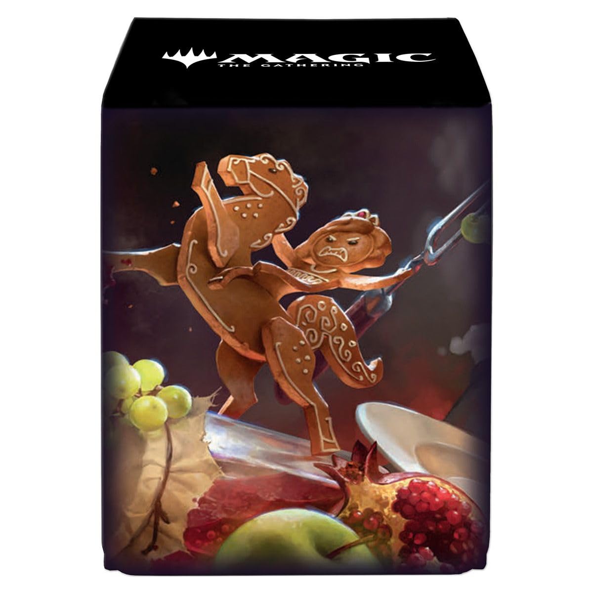 Black Ultra Pro - Wilds of Eldraine Alcove Flip Deck Box Food Fight for Magic: The Gathering, Protect & Store Commander MTG Decks, Collectible Card Storage, Standard Size Cards, Trading Cards