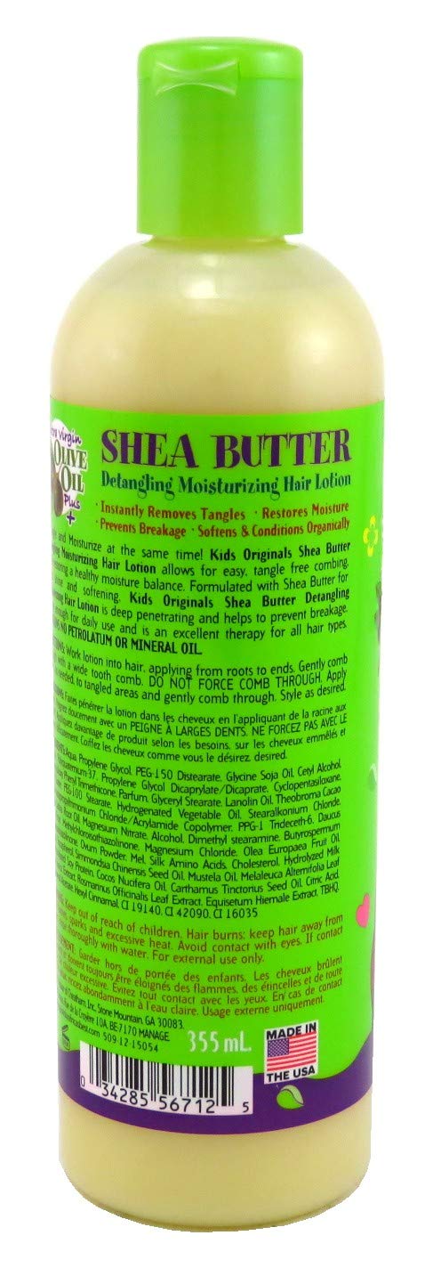White Smoke Africas Best Kids Orig Lotion Shea Butter Detangling 12 Ounce (Pack of 6)