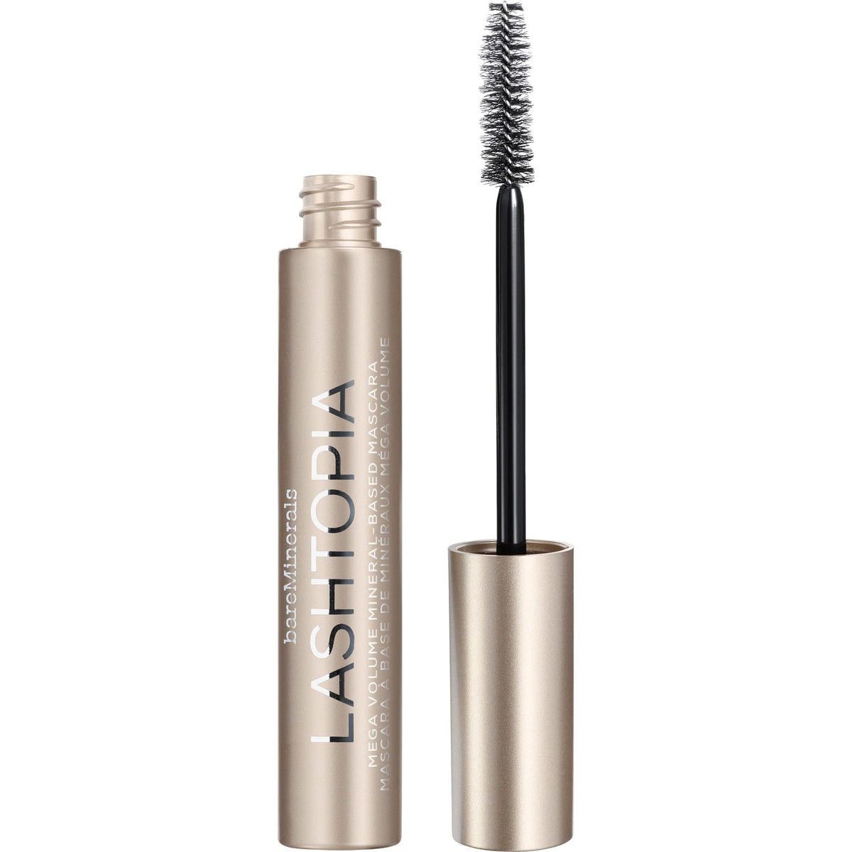 White Smoke bareMinerals Lashtopia Mega Volume Mascara, Ultimate Black, 0.4 oz