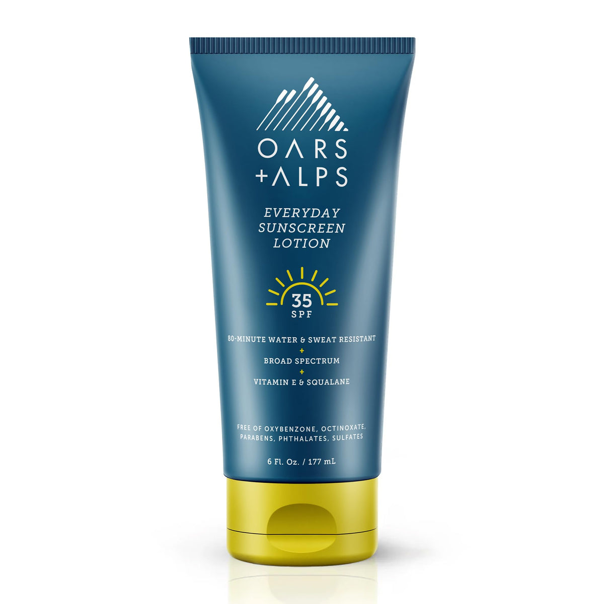 White Smoke Oars + Alps SPF 35 Body + Face Sunscreen Lotion, No White Cast, 1pk, 6oz