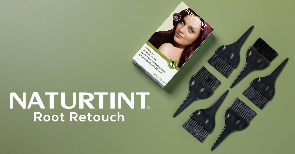 Slate Gray Naturtint Light Mahogany Root Retouch Crème Permanent Hair Color - Ammonia Free, Conceal Grays, No Artificial Scent, 1.52 Fl Oz