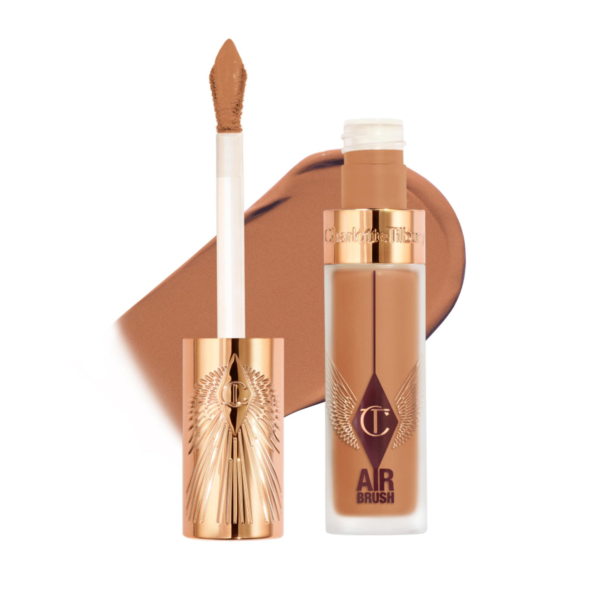 White Smoke Charlotte Tilbury AIRbrush Flawless Blur Concealer - Longwear Concealer for Dark Circles, Blemishes, Redness & More - Hydrating, Crease-Proof & Full Coverage with a Natural Matte Finish