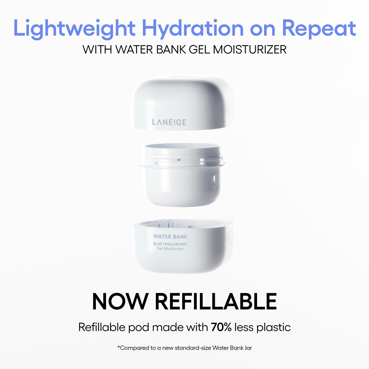 White Smoke LANEIGE Water Bank Blue Hyaluronic Gel Moisturizer