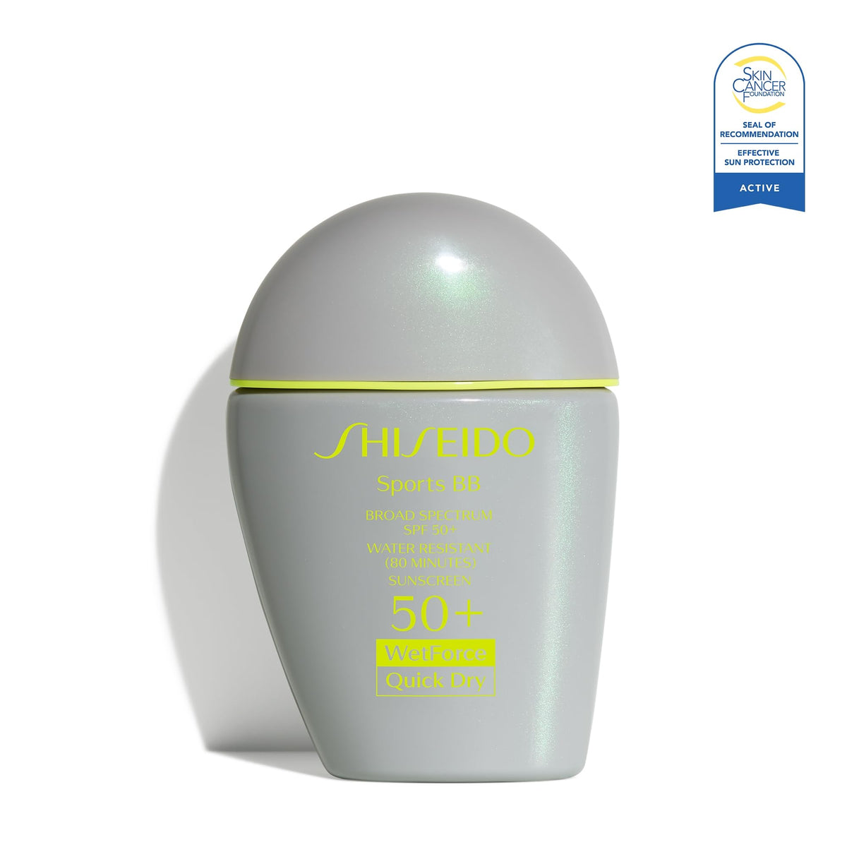 White Smoke Shiseido Sports BB Cream SPF 50+ Sunscreen - 30 mL - Quick-Dry, Non-Sticky Formula for Natural, All Day Finish - Perspiration, Water & Transfer Resistant - Non-Comedogenic