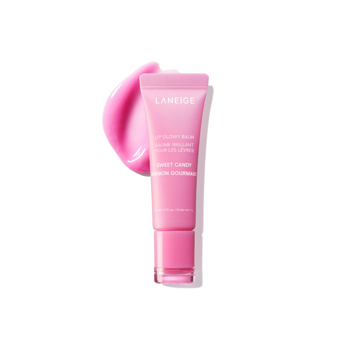 White Smoke LANEIGE Lip Glowy Balm: Sheer Tinted Lip Treatment Balm Tube