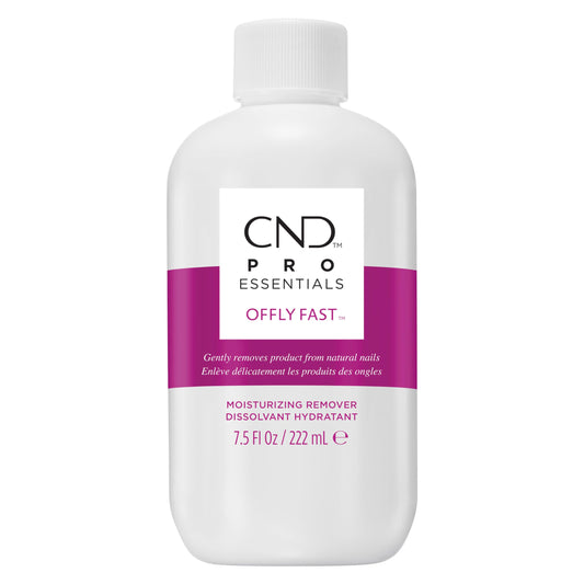 Lavender CND OFFLY FAST Moisturizing Nail Polish Remover, 7.5 fl oz