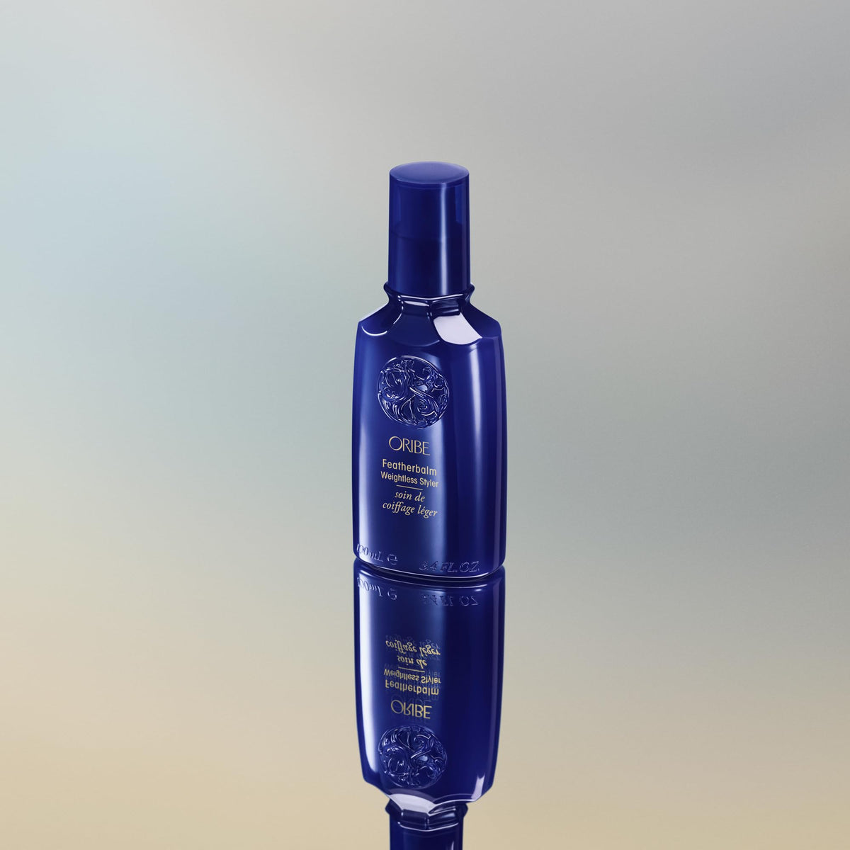 Dark Gray Oribe Featherbalm Weightless Styler - Styling Cream For Fine Hair - 3.4oz