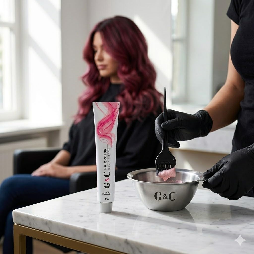 Light Gray Hair Bar NYC Professional Permanent Hair Colors 7.73/7.BG Medium Brown Gold Blonde Intense & Bright Color Long-Lasting | Shiny Hair, Soft to Touch 3.4oz 100ml Made in Italy