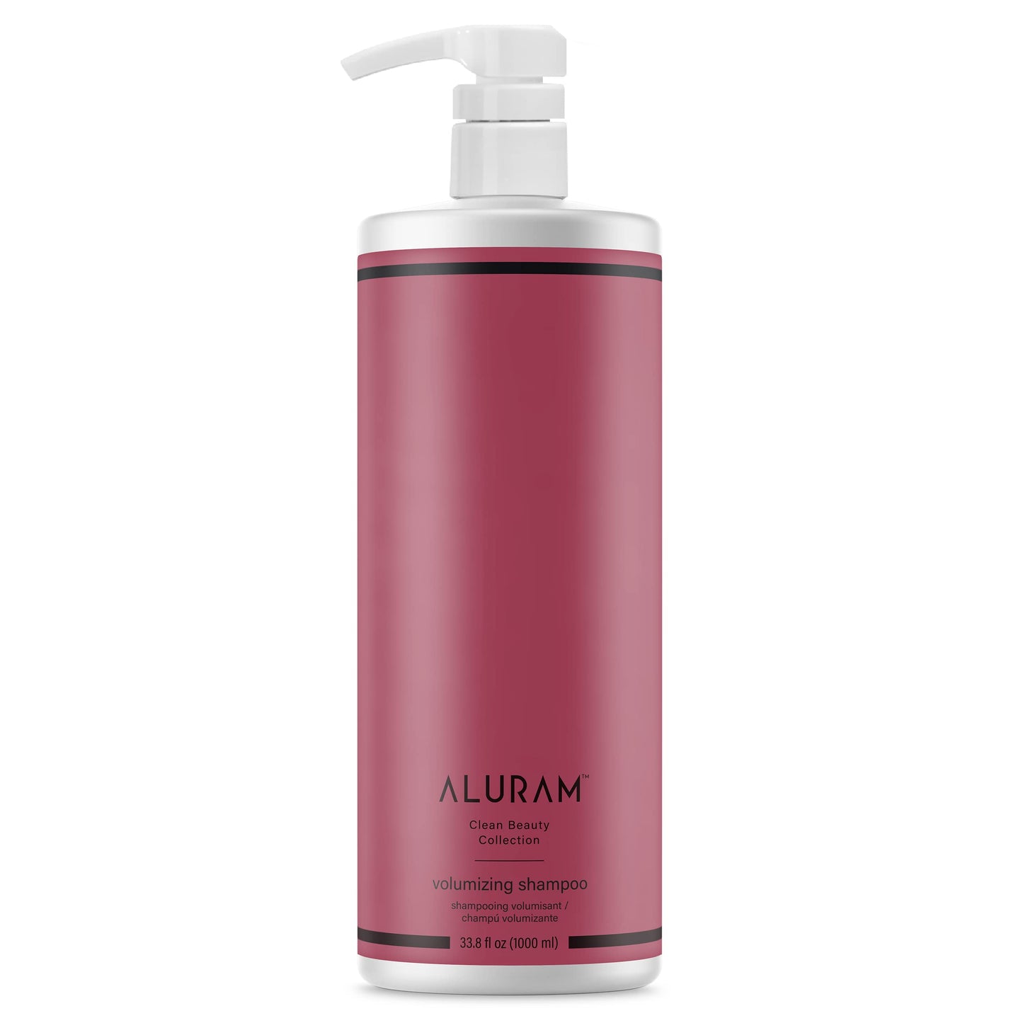 White Smoke ALURAM Volumizing Shampoo, Non-Drying Gentle Cleanser Adds Body & Fullness for All Hair Types, 33.8 Fl Oz