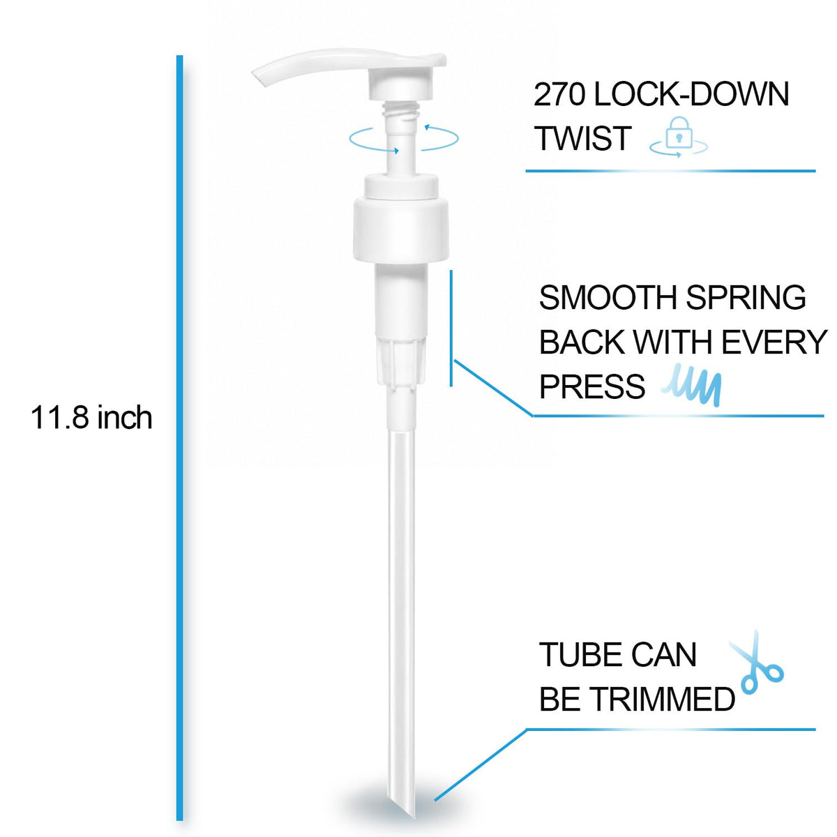 White Smoke 3 Pcs Dispenser Pump Replacement Compatible with Biolage Shampoo and Conditioner 1 L/33.8 Fl Oz Bottle, Liter Pump Dispenser for Biolage