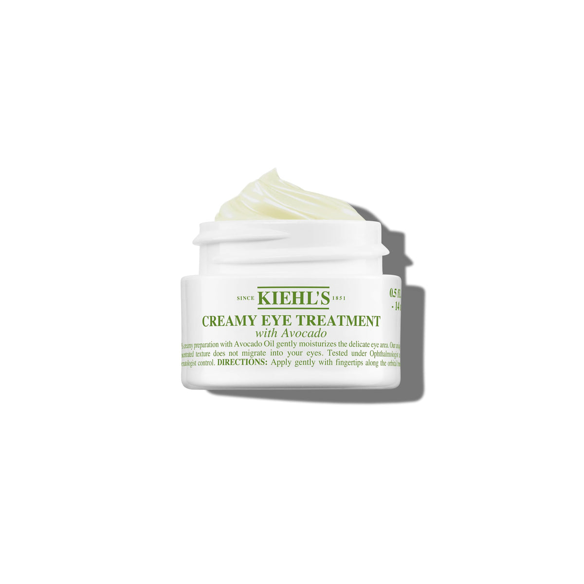 White Smoke Kiehl's - Avocado Eye Treatment, for Dry Lines & Puffiness - 0.5 fl oz