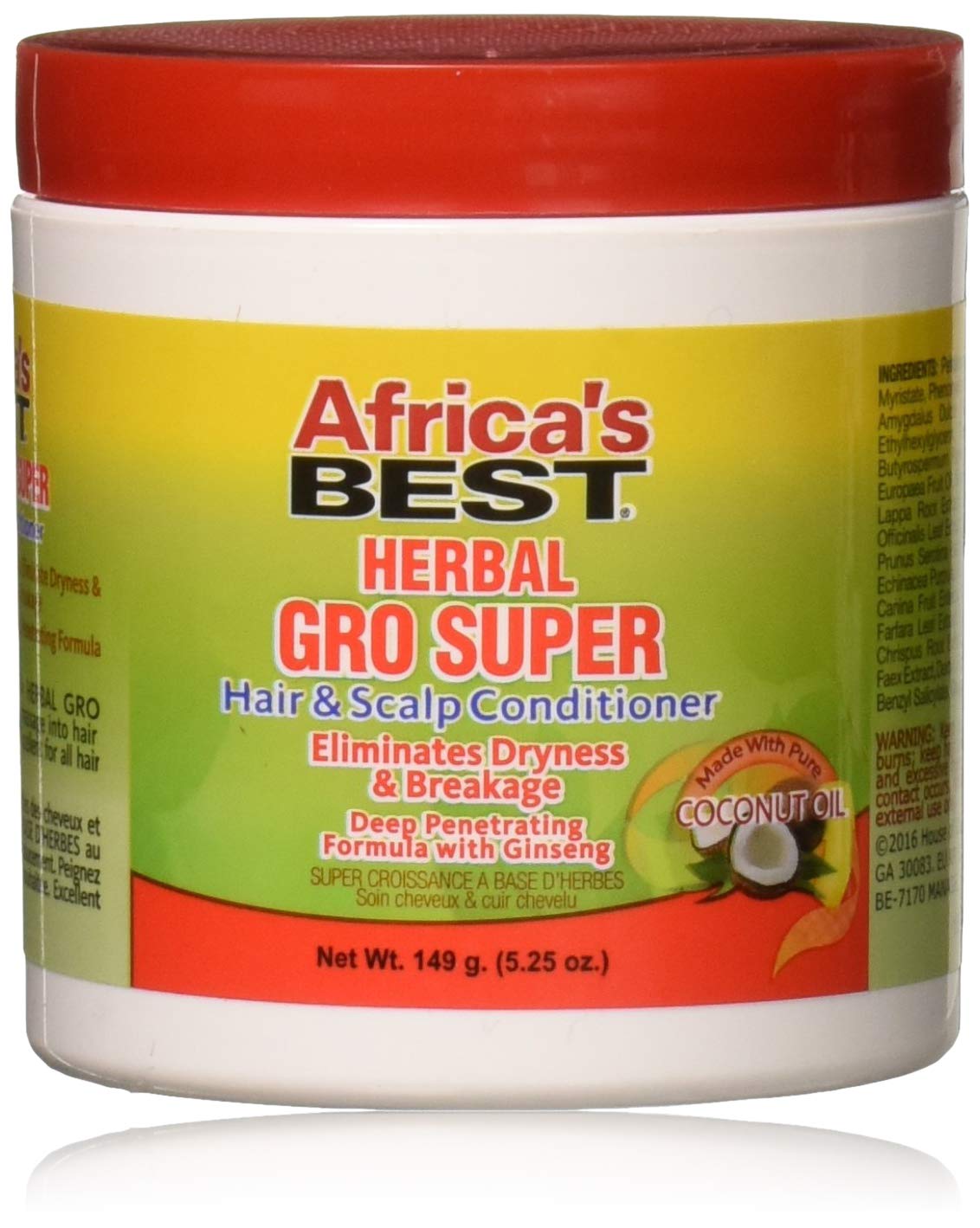 White Smoke Africas Best Gro Herbal Super 5.25 Ounce Jar (155ml)