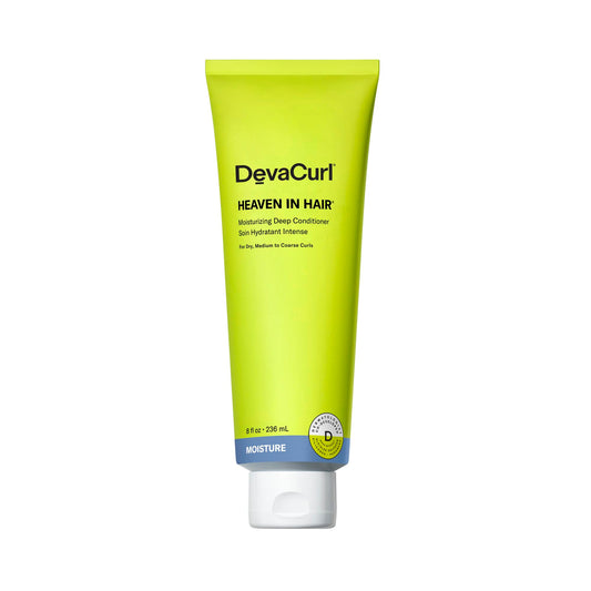 White Smoke DevaCurl Heaven in Hair Moisturizing Deep Conditioner, 8 oz | Eases Detangling | Nourishes and Soften Curls