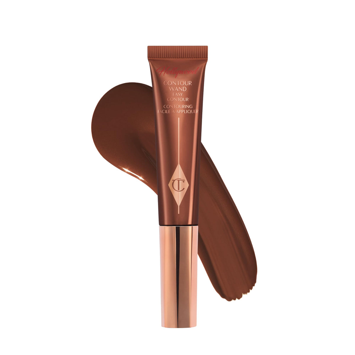 White Smoke Charlotte Tilbury Hollywood Liquid Contour Wand - Easy-to-Use Contour Stick & Liquid Bronzer for Sculpting & Shaping - Leaves a Natural-Looking Sculpted Finish